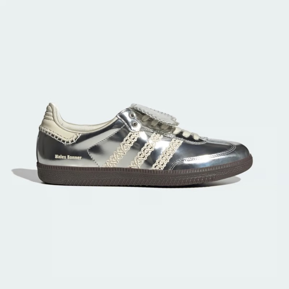 Adidas X Wales Bonner Samba Sneakers | Silver Metallic | Women’s Size 5 | NWT